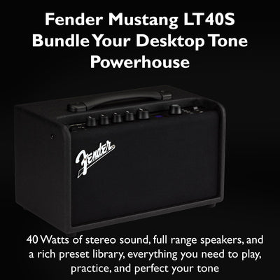 Fender Mustang LT40S Guitar Combo Amplifier w/ Instrument Cable