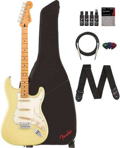 Fender Player II Stratocaster - Hialeah Yellow w/ Cleaning Kit