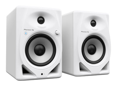 Pioneer DM-50D-BT 5-Inch Desktop Active Bluetooth Monitor Speaker - White w/ Laptop Stand