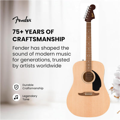 Fender California Redondo Dreadnought Acoustic Guitar - Natural