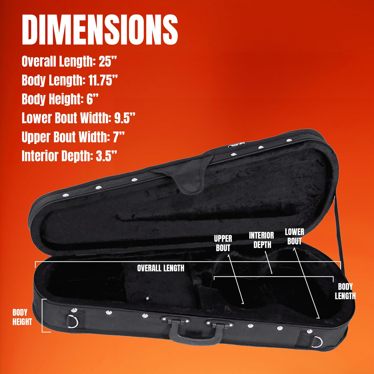 Gearlux Concert Ukulele Hard Case