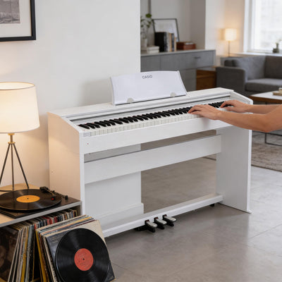 Casio PX-770 Privia Digital Piano - White w/ Adjustable Bench