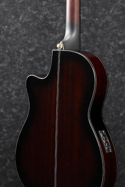 Ibanez GA35TCE Acoustic-Electric Classical Guitar - Dark Violin Sunburst High Gloss w/ Case