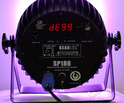 Gearlux SP186 18-LED 14-Watt RGBWA+UV Six-in-One LED PAR Stage Light