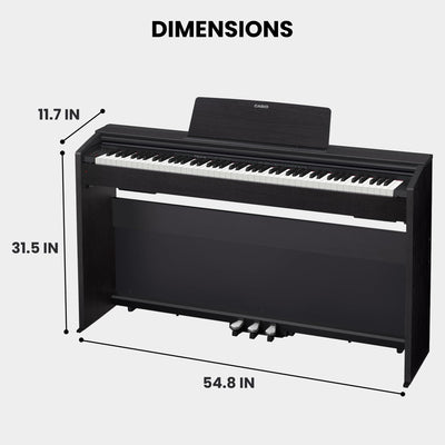 Casio Privia PX870 88-Key Digital Piano - Black w/ Sustain Pedal