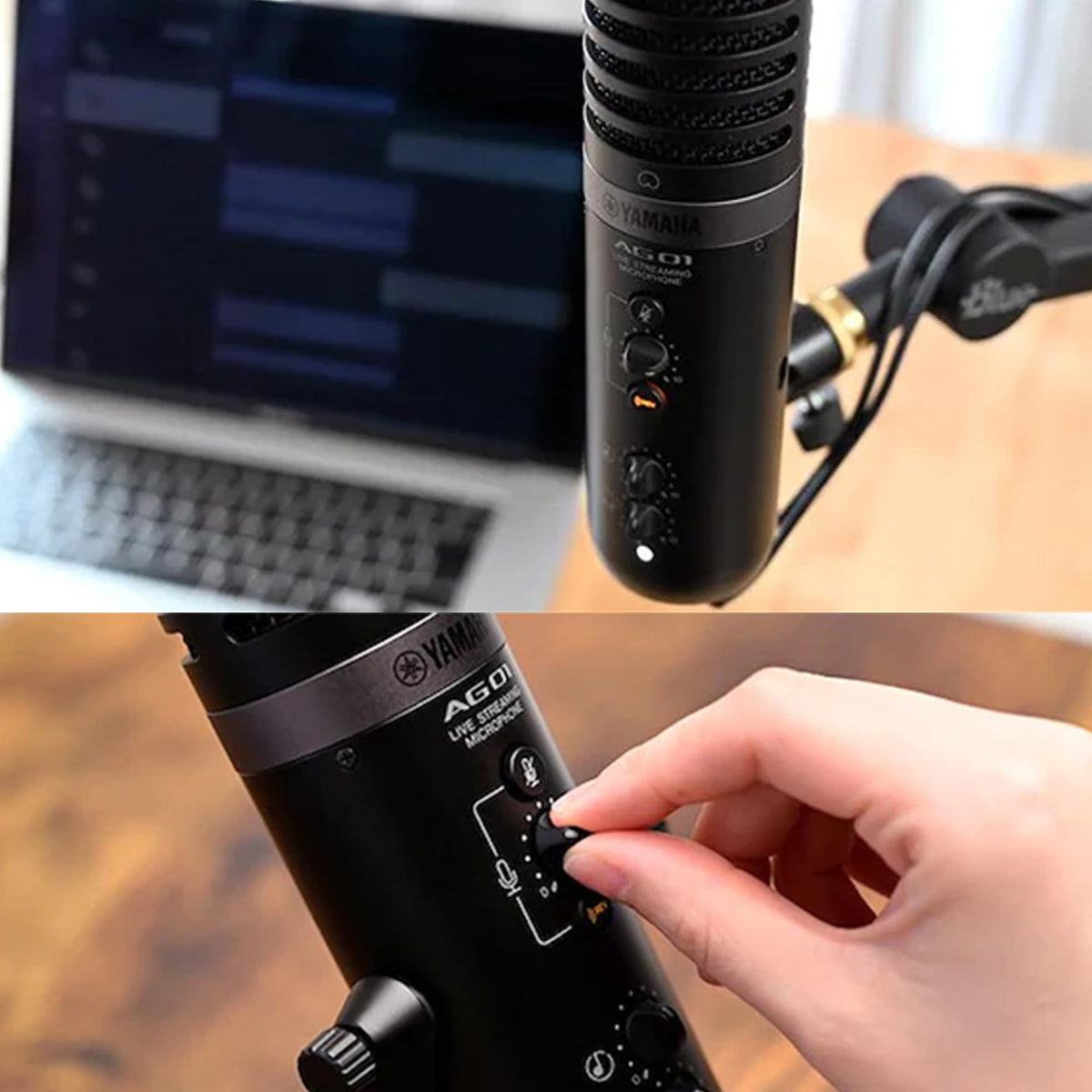 Yamaha AG01 Live Streaming USB Microphone - Black