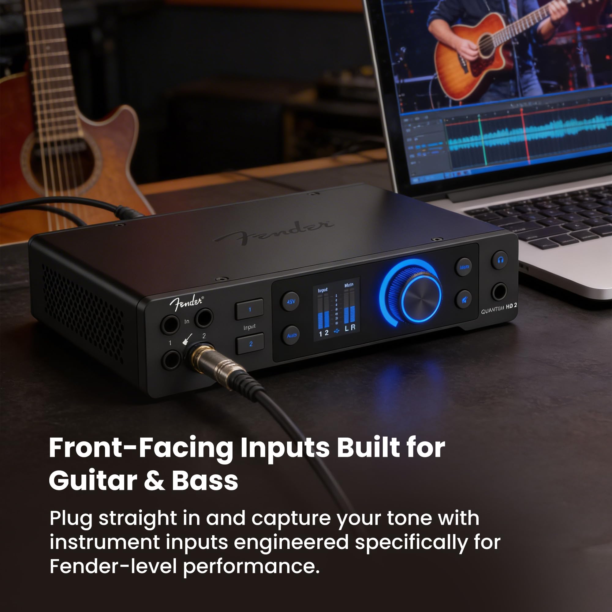 Fender Quantum HD 2 USB-C Audio Interface w/ Headphones