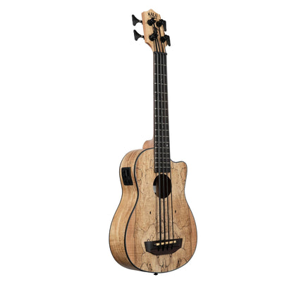 Kala UBASS-SP-MAPL-FS Spalted Maple Fretted Acoustic-Electric U-Bass