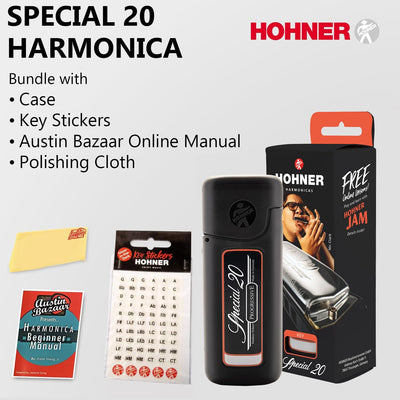 Hohner Special 20 Harmonica - Key of C w/ Key Stickers