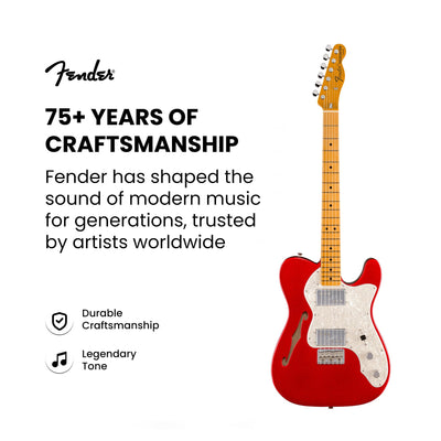 Fender American Vintage II 1972 Telecaster Thinline - Candy Apple Red w/ Cleaning Kit