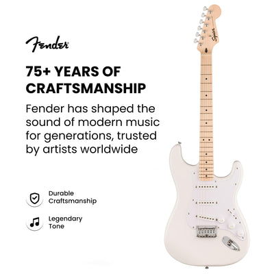 Fender Squier Sonic Stratocaster HT - Arctic White w/ Mustang Micro
