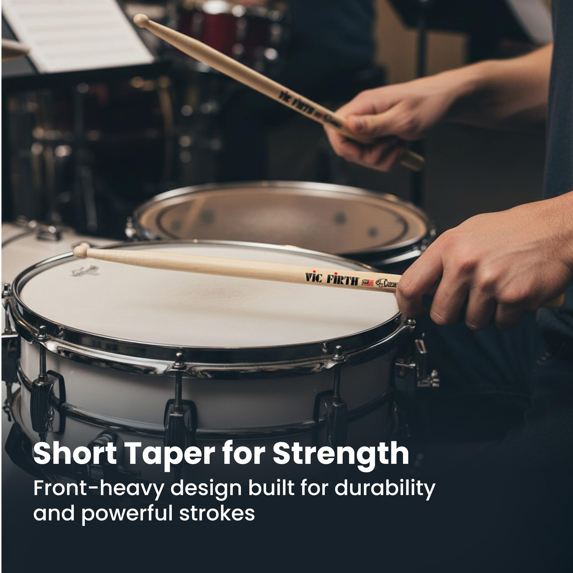 Vic Firth Corpsmaster Snare MS5 Drumsticks - 6 Pack