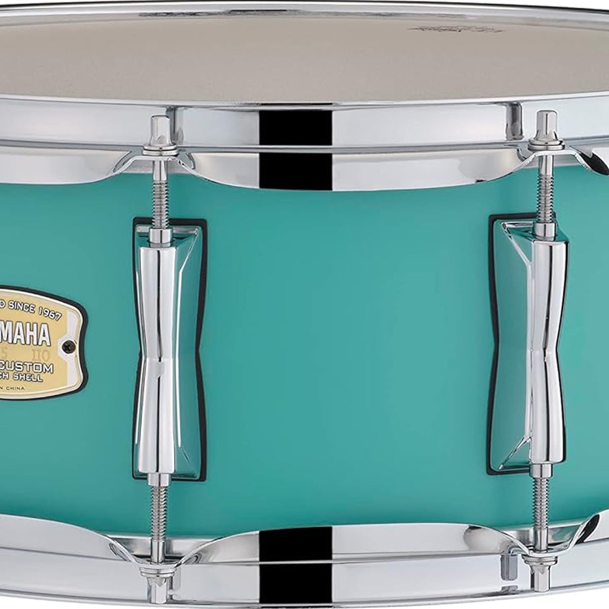 Yamaha SBS-1455 Stage Custom Birch 14x5.5-Inch Snare Drum - Matte Surf Green