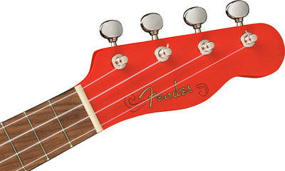 Fender Venice Soprano Ukulele - Fiesta Red w/ Gig Bag