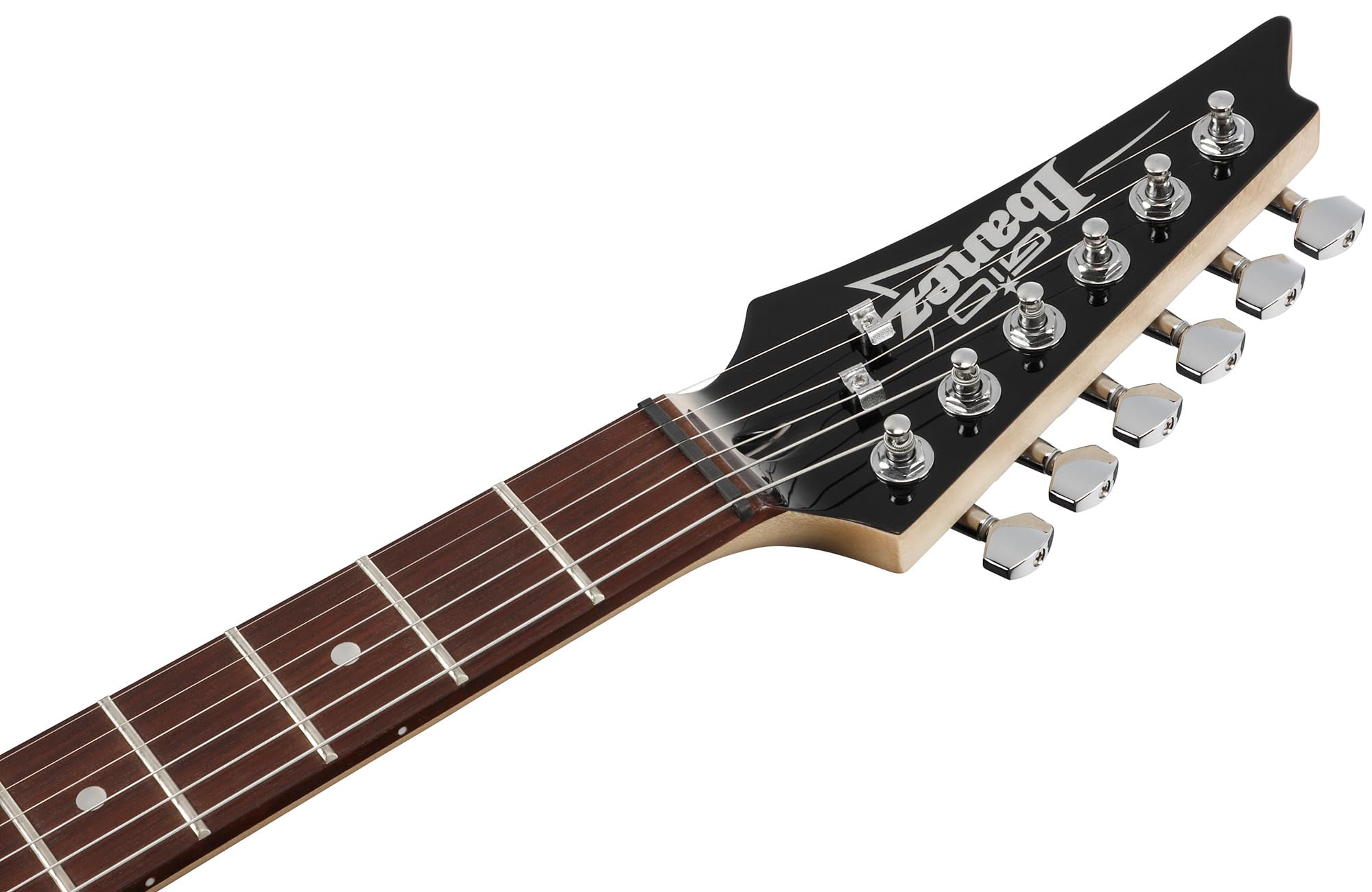 Ibanez GRX70QAL RG Gio Electric Guitar, Left Handed - Transparent Blue Burst w/ Amplifier