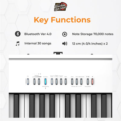Roland FP-30X 88-Key Digital Piano - White w/ Adjustable Stand