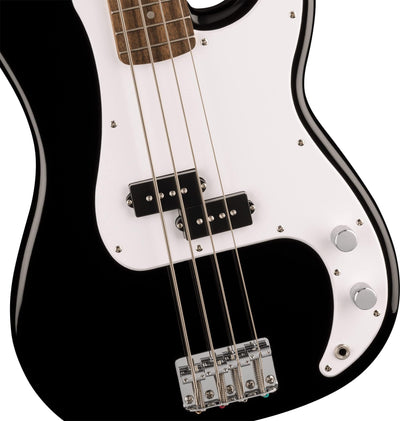 Fender Squier Sonic Precision Bass Guitar - Black w/ Mustang Micro