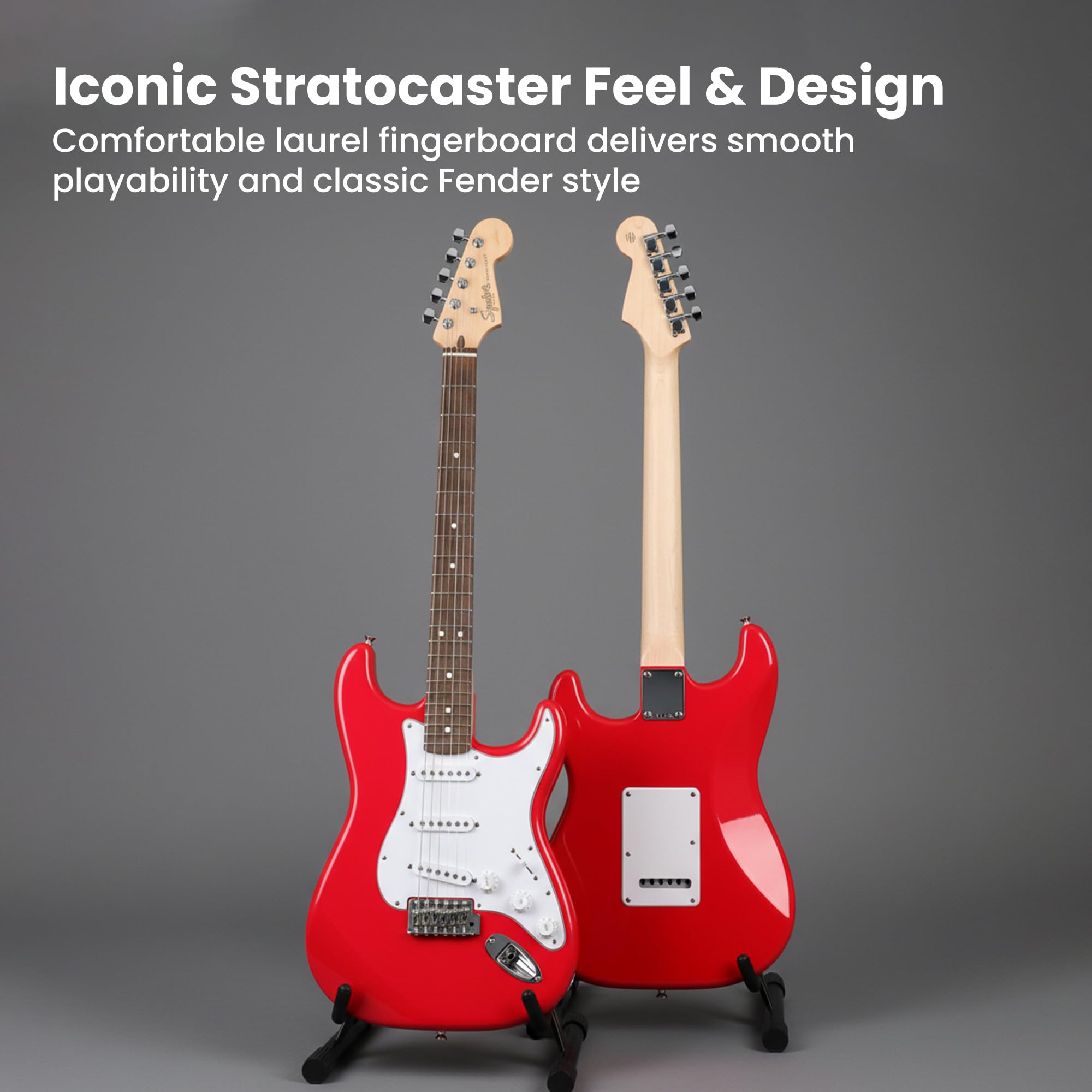 Fender Squier Stratocaster - Torino Red w/ Gig Bag – Austin Bazaar