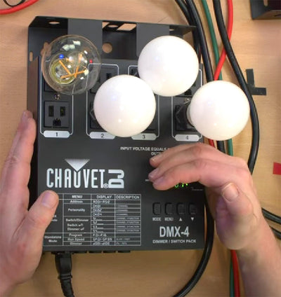 Chauvet DJ DMX-4 LED Lighting Controller w/ DMX Cable