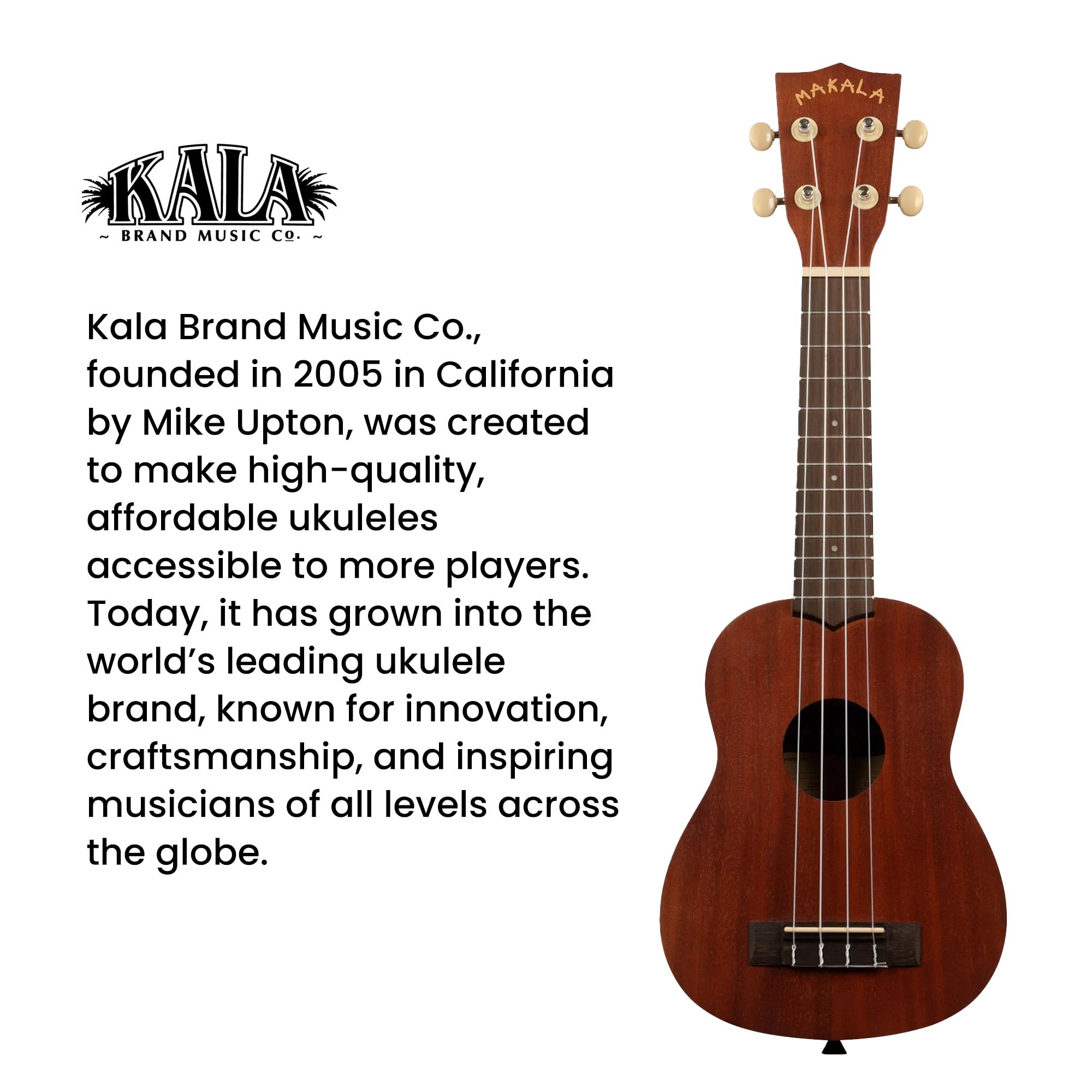Kala MK-S Makala Soprano Ukulele w/ Hard Case