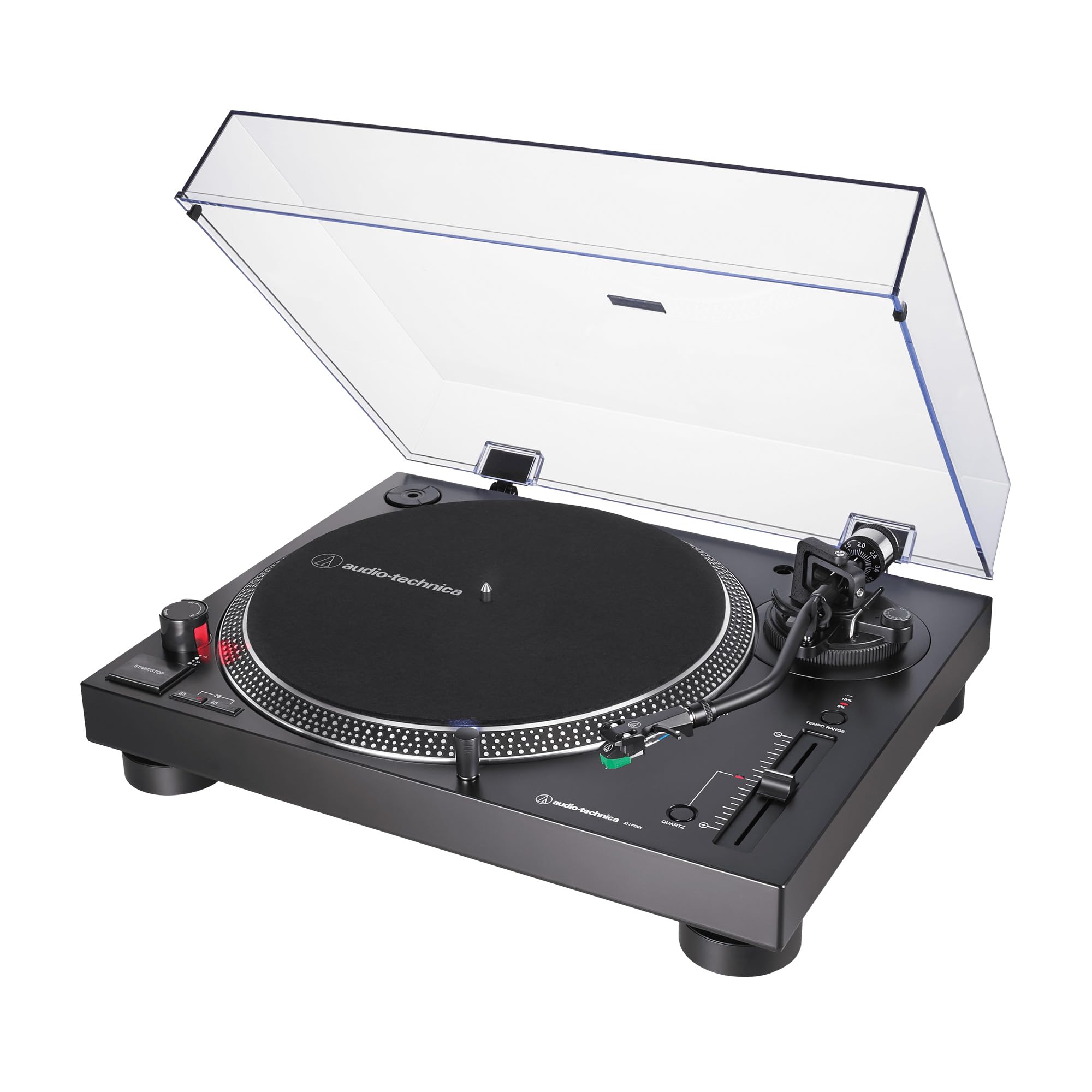Audio-Technica AT-LP120XUSB Direct-Drive Turntable - Black w/ Headphones