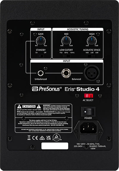 PreSonus Eris Studio 4 Studio Monitor w/ XLR Cable