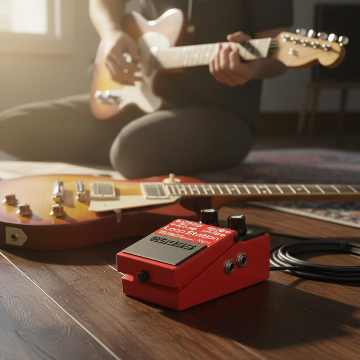 Boss RC-1 Loop Station w/ Instrument Cables