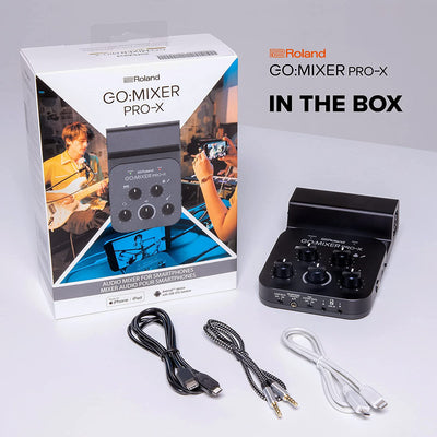 Roland GO:MIXER PRO-X Audio Mixer for Smartphones w/ Microphone Cable