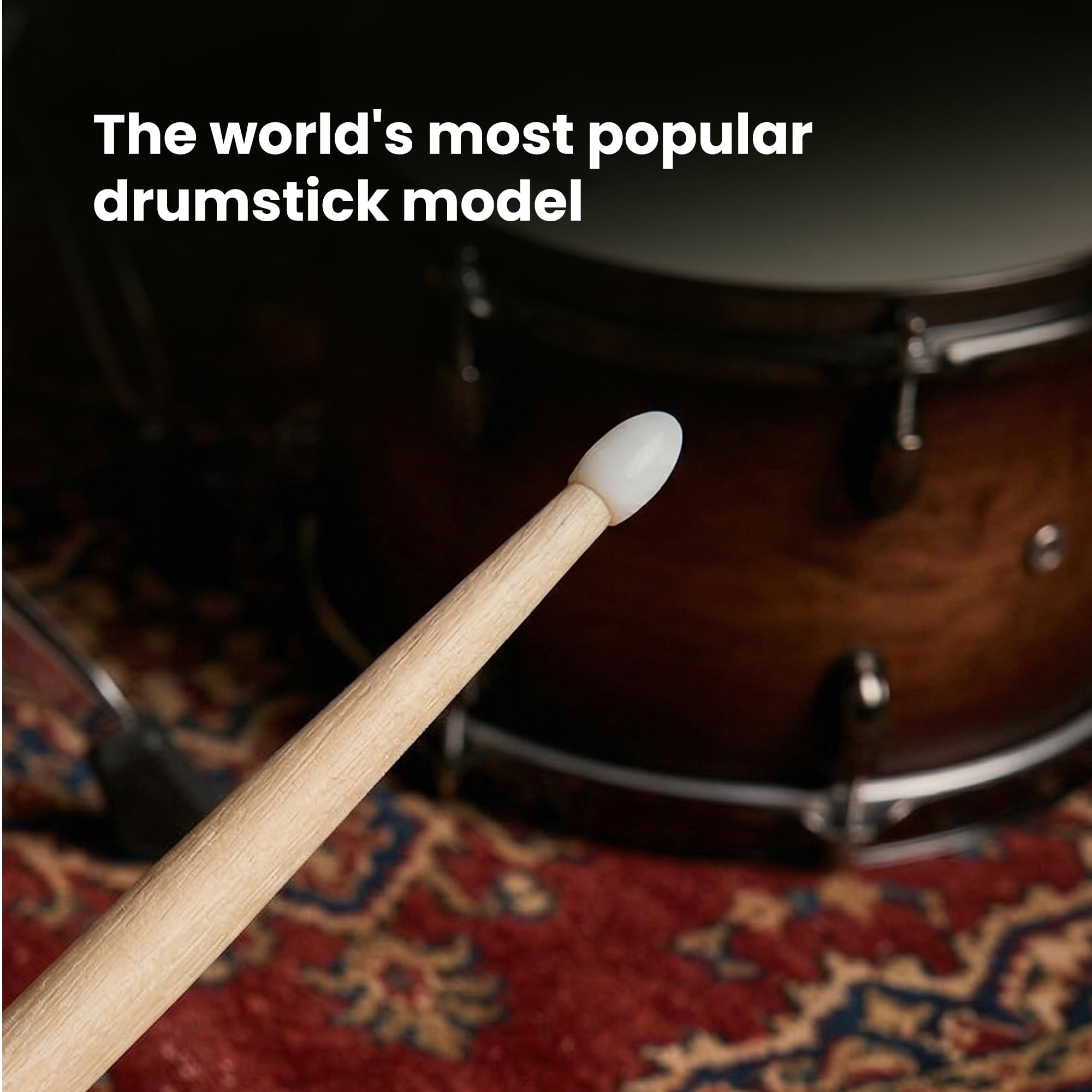 Zildjian 5A Nylon Black DIP Drumsticks - 12 Pack