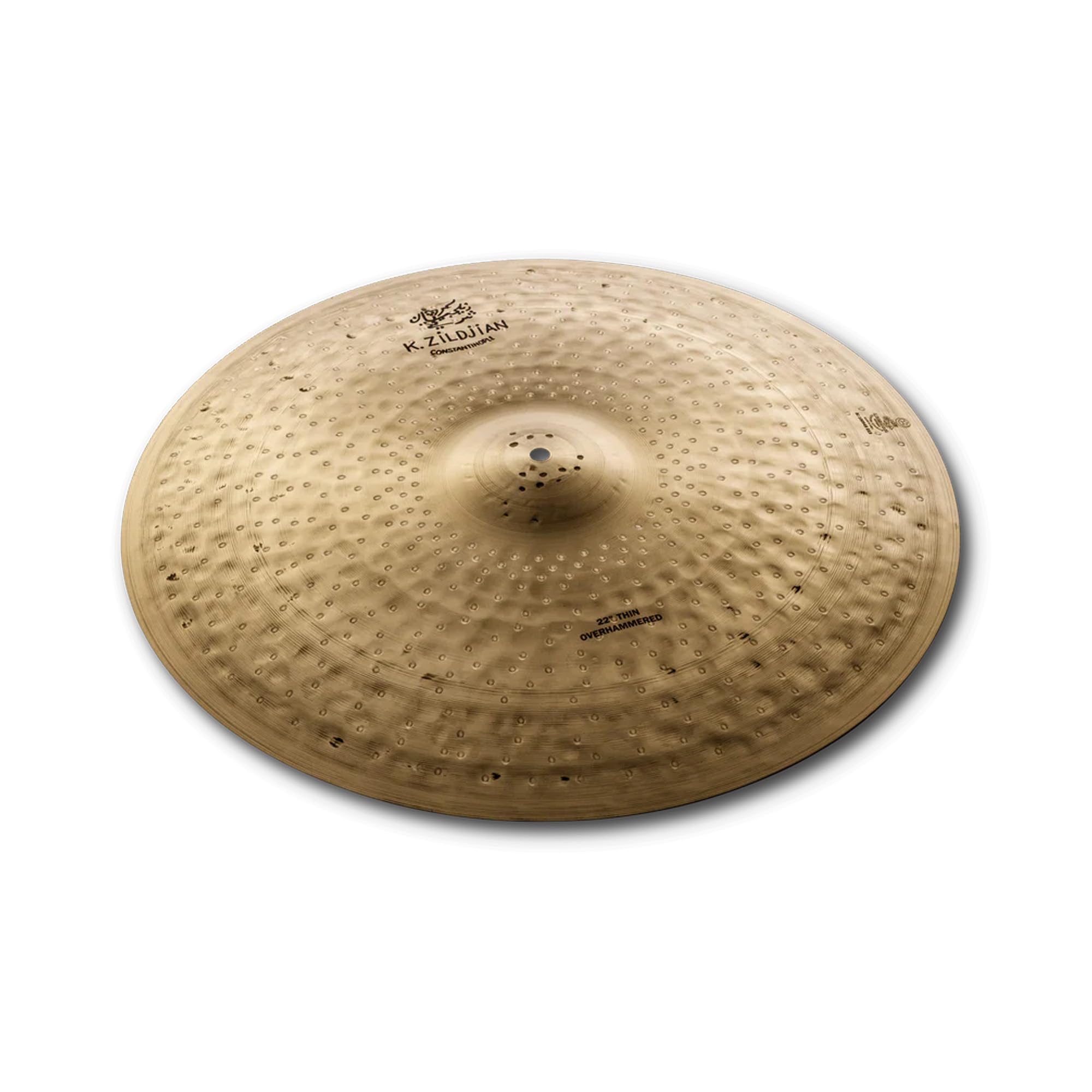 Zildjian K1101 22" K Constantinople Thin Ride Overhammered Cymbal w/ Drumstick Bag