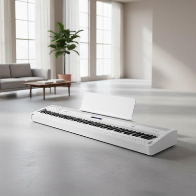 Roland FP-60X Digital Piano - White w/ Adjustable Stand