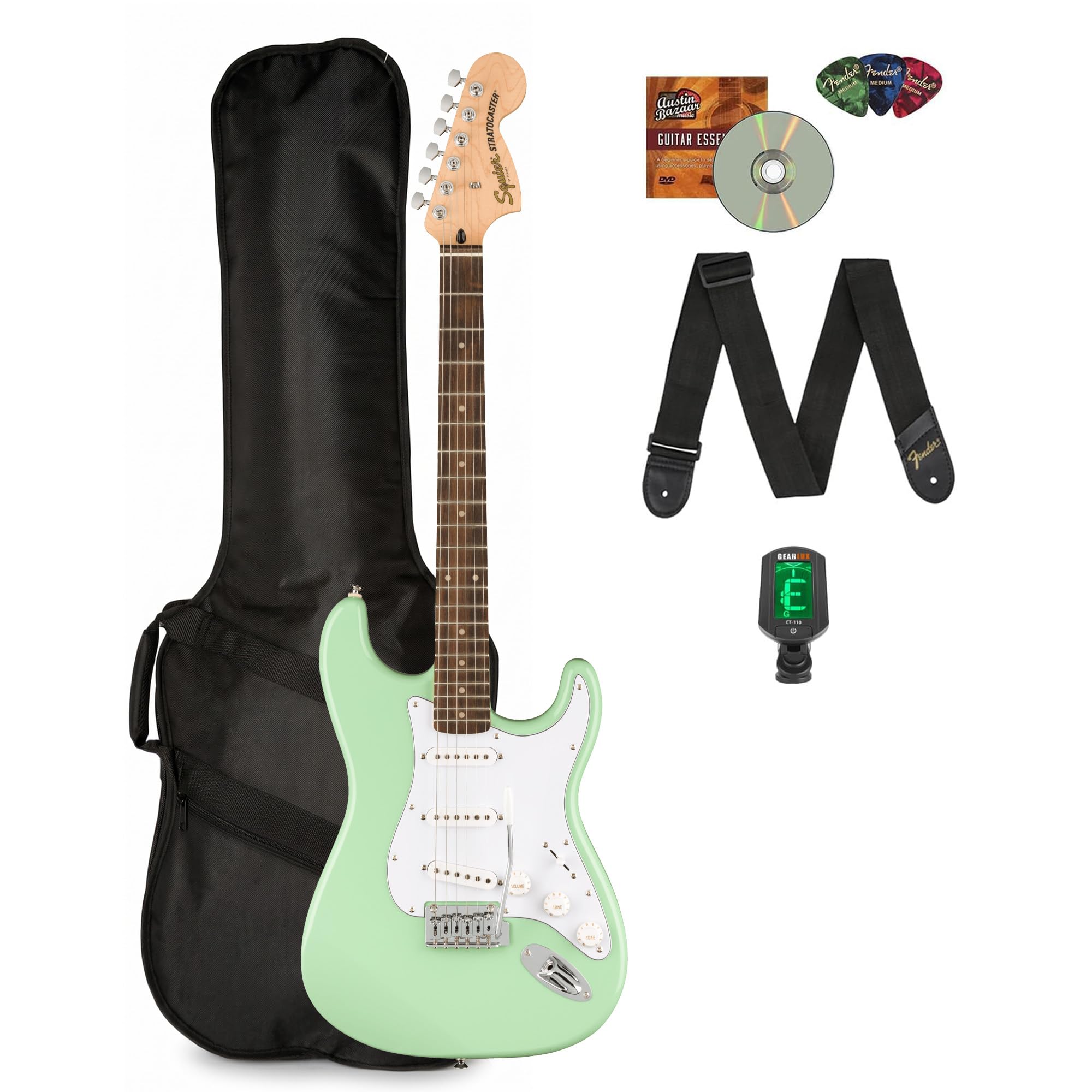 Fender Squier Affinity Stratocaster - Surf Green w/ Gig Bag