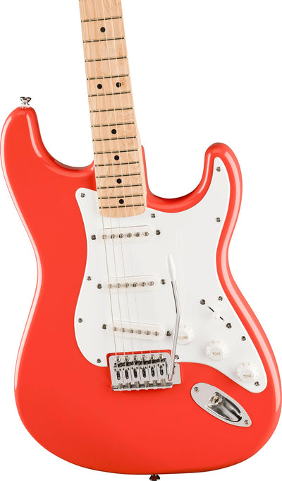 Fender Squier Sonic Stratocaster - Fiesta Red w/ Mustang Micro