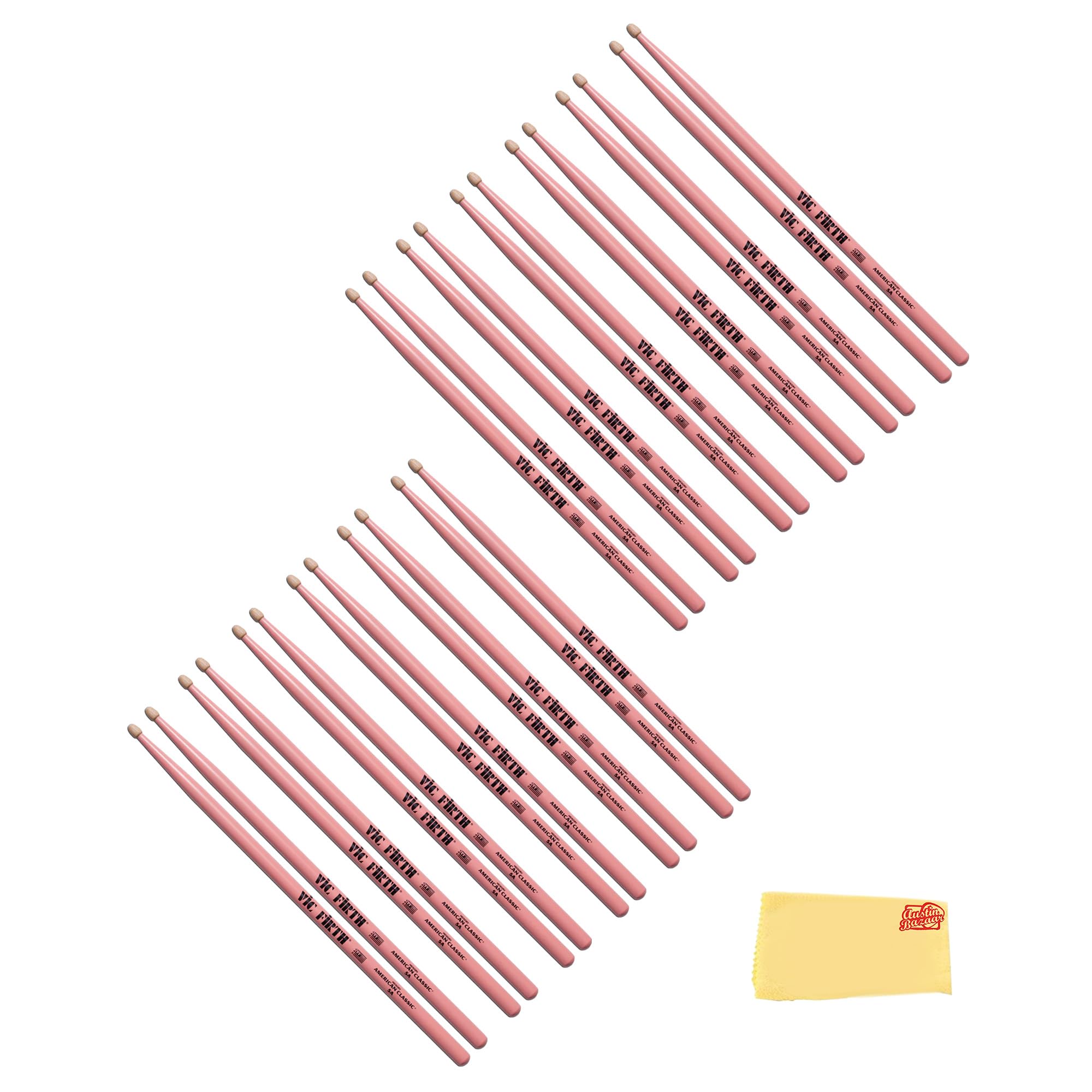 Vic Firth American Classic 5A Pink Drumsticks - 12 Pack