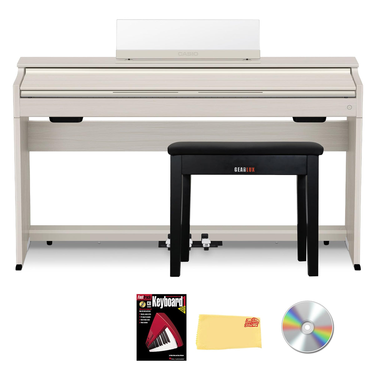 Casio AP-S200 Celviano 88-Key Digital Piano - Gray Beige w/ Adjustable Stand
