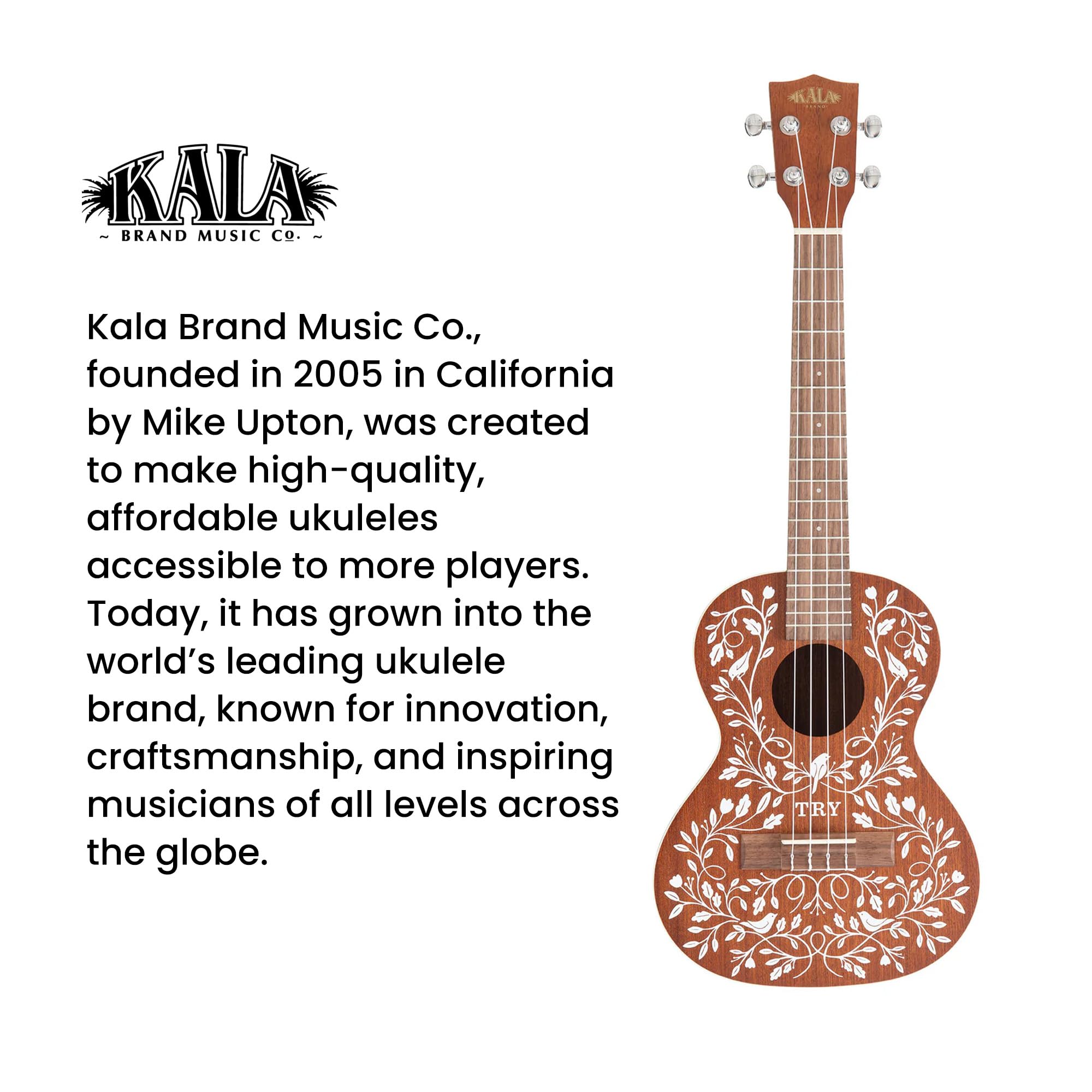 Kala LTP-MH Mandy Harvey Learn-to-Play Tenor Ukulele Starter Kit