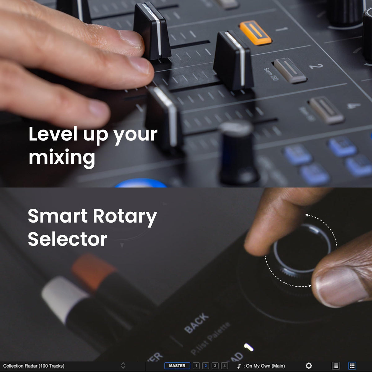 Pioneer DJ AlphaTheta DDJ-GRV6 4-Channel Performance DJ Controller w/ Laptop Stand
