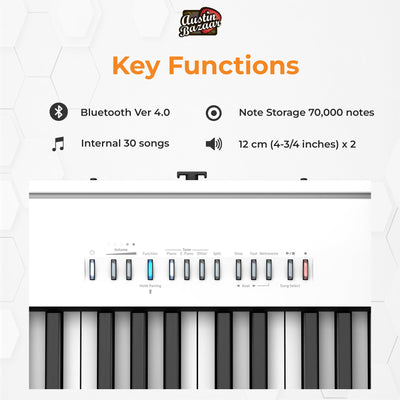 Roland FP-30X 88-Key Digital Piano - White w/ KSC-70 Stand