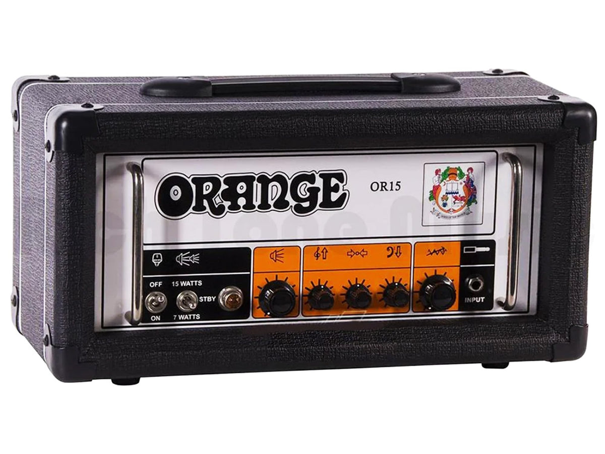 Orange OR15 Guitar Amplifier Head - Black w/ Instrument Cable