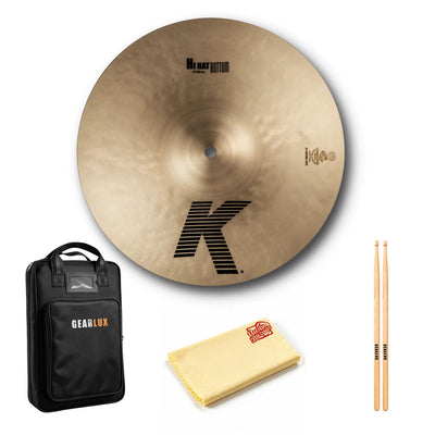 Zildjian K0820 13" K Hi-Hats Cymbal - Pair w/ Drumstick Bag