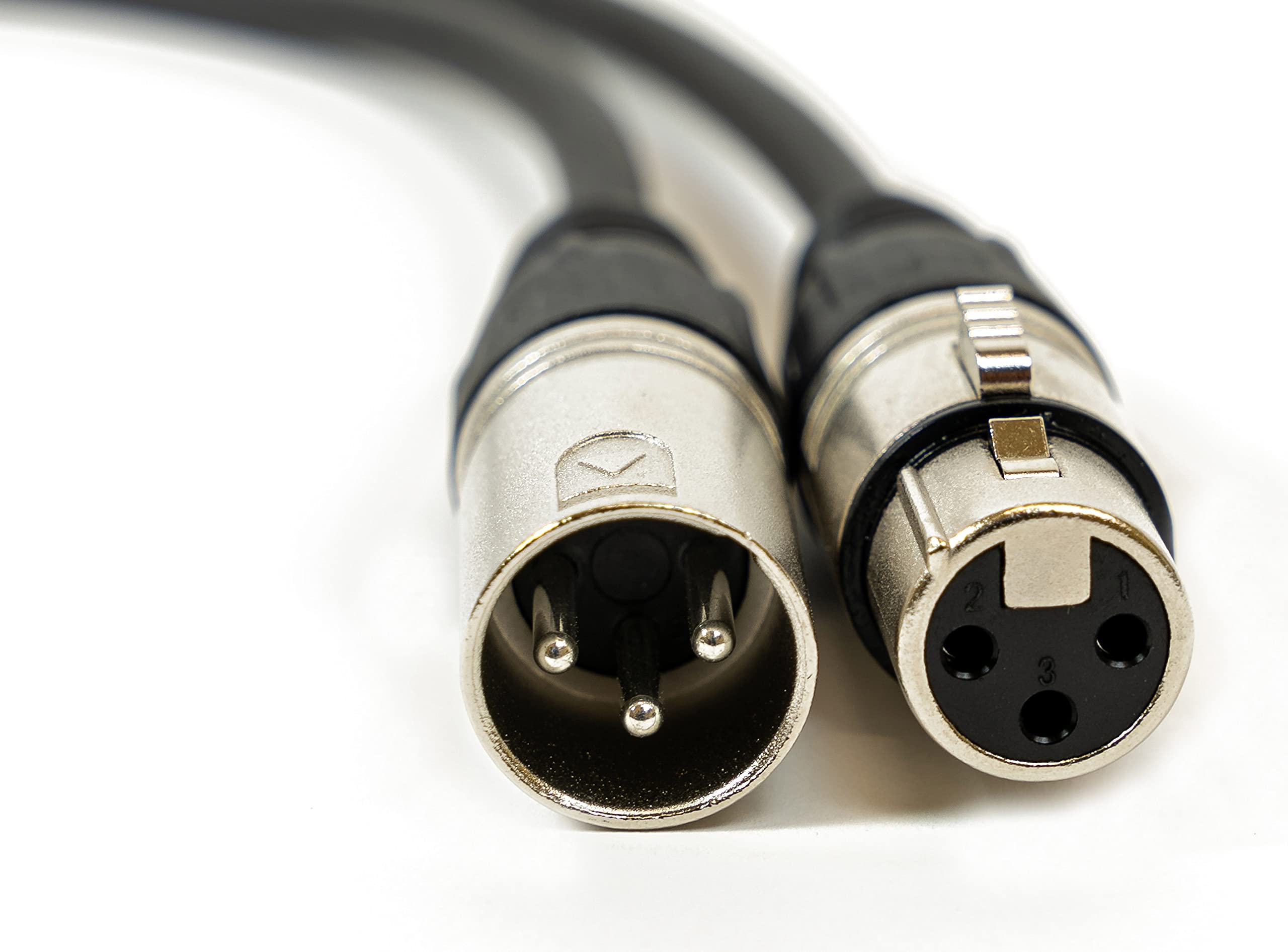 Gearlux 3.2-Foot 3-Pin Male-to-Female DMX Cable - 10 Pack