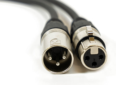 Gearlux 3.2-Foot 3-Pin Male-to-Female DMX Cable - 10 Pack