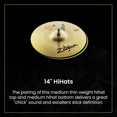 Zildjian ZP4PK Planet Z Complete 14/16/20-Inch Cymbal Pack