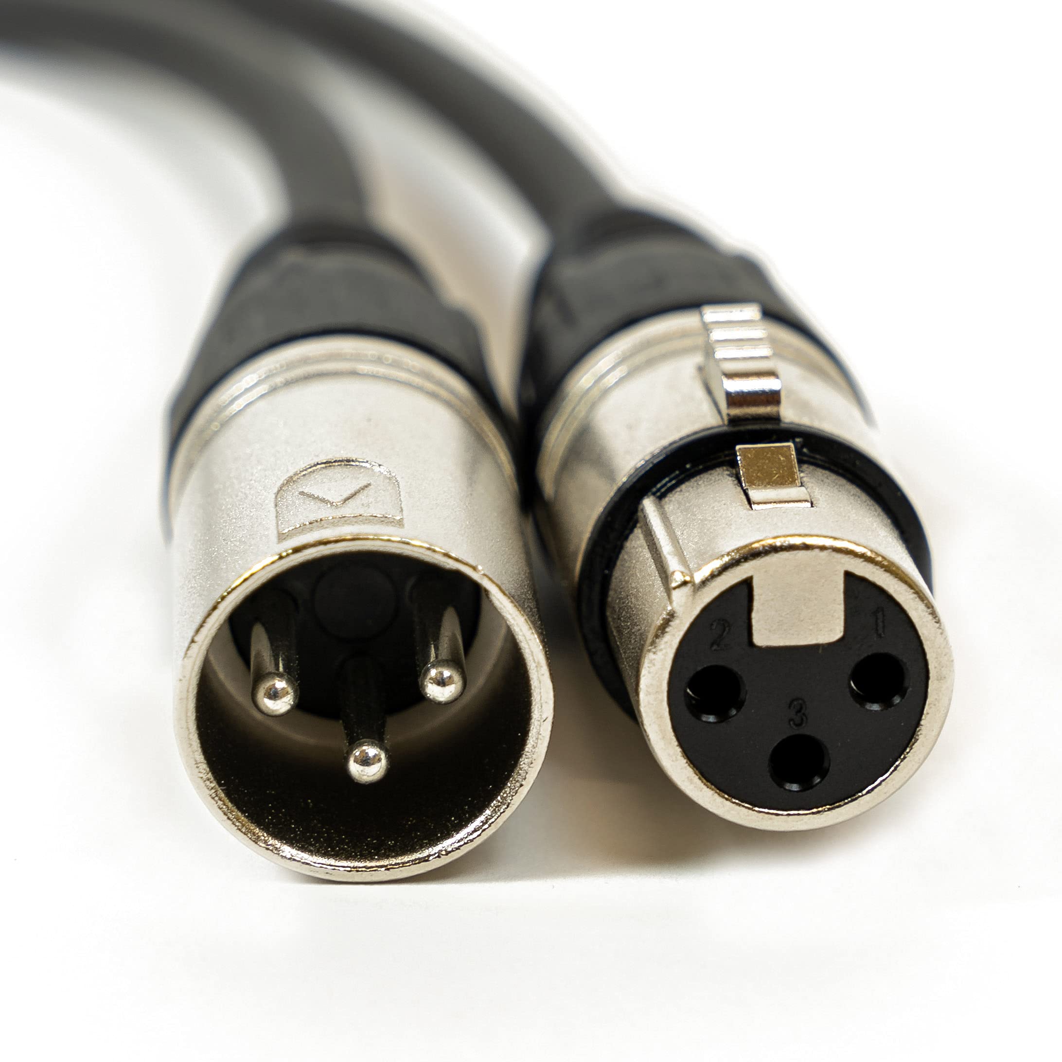 Gearlux 100-Foot 3-Pin Male-to-Female DMX Cable - 2 Pack