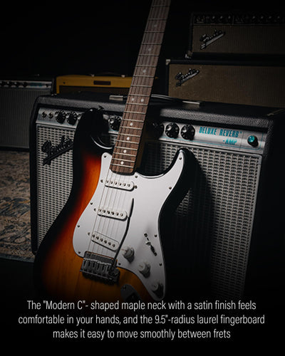 Fender Standard Stratocaster - 3-Color Sunburst w/ Guitar Cleaning Kit