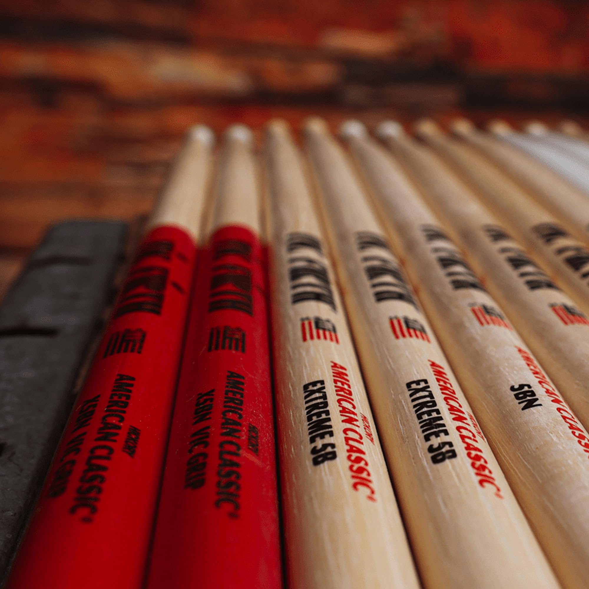 Vic Firth American Classic 5B Nylon Tip Drumsticks - 12 Pack
