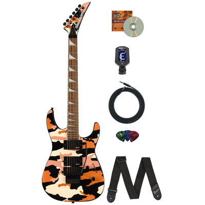 Jackson X Series Soloist SLX DX Electric Guitar - Butterscotch Camo w/ Instrument Cable