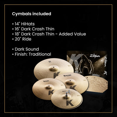 Zildjian K0800 K Cymbal Pack