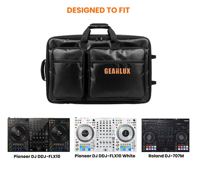 Gearlux DJ Controller Case for Pioneer DDJ-REV7 and DDJ-FLX10 - Black