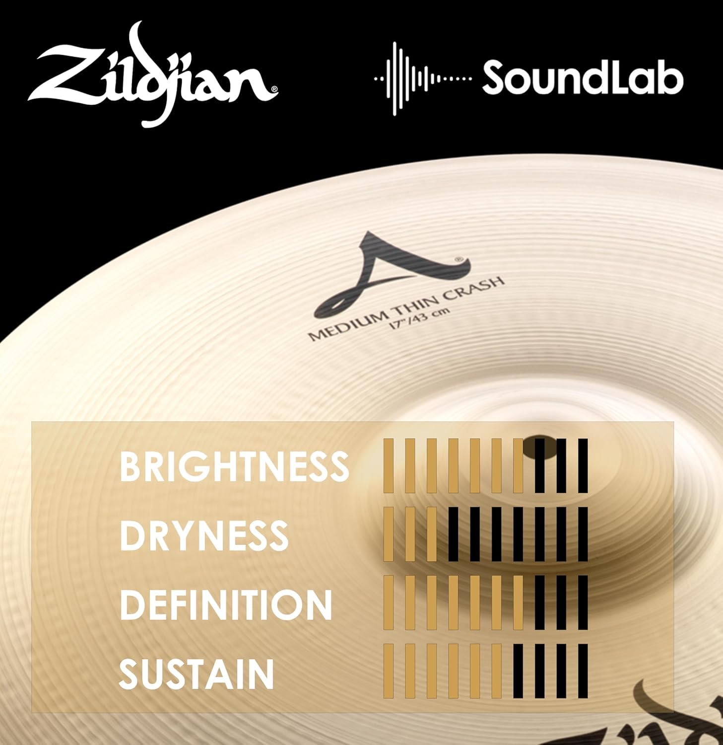 Zildjian A0231 17" A Medium Thin Crash Cymbal